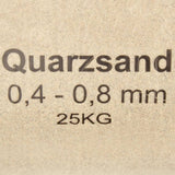 Filterzand 25 Kg 0,4-0,8 Mm