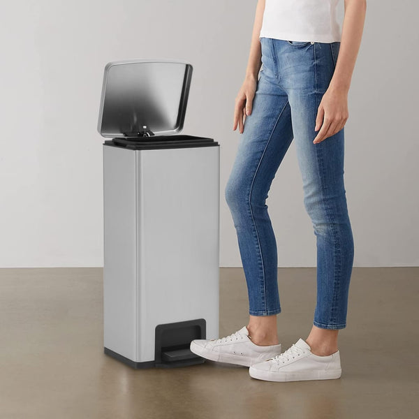 Pedaalemmer Met Anti-Vingerafdruk 30 L Rvs Kleurig