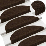 Trapmatten Zelfklevend 5 Stuks Halfrond Bruin