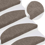 Trapmatten Zelfklevend 5 Stuks Halfrond Beige