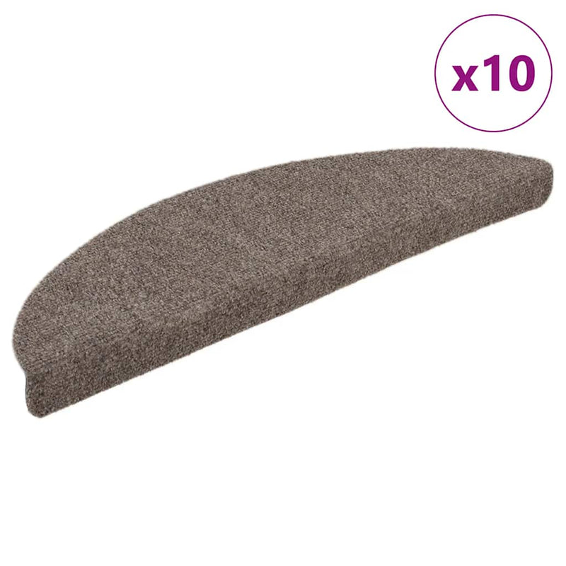 Trapmatten Zelfklevend 5 Stuks Halfrond Beige