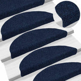 Trapmatten Zelfklevend 5 Stuks Halfrond Marineblauw