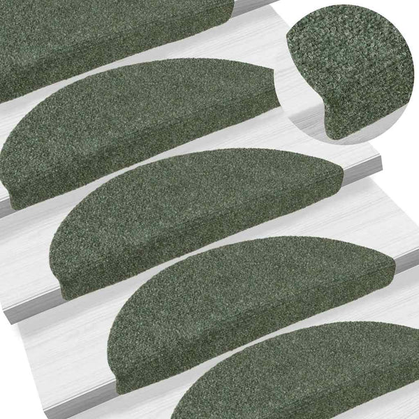 Trapmatten Zelfklevend 5 Stuks Halfrond Groen