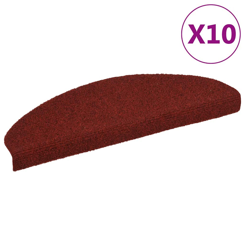 Trapmatten Zelfklevend 15 Stuks Bordeaux Rood Halfrond Bordeauxrood