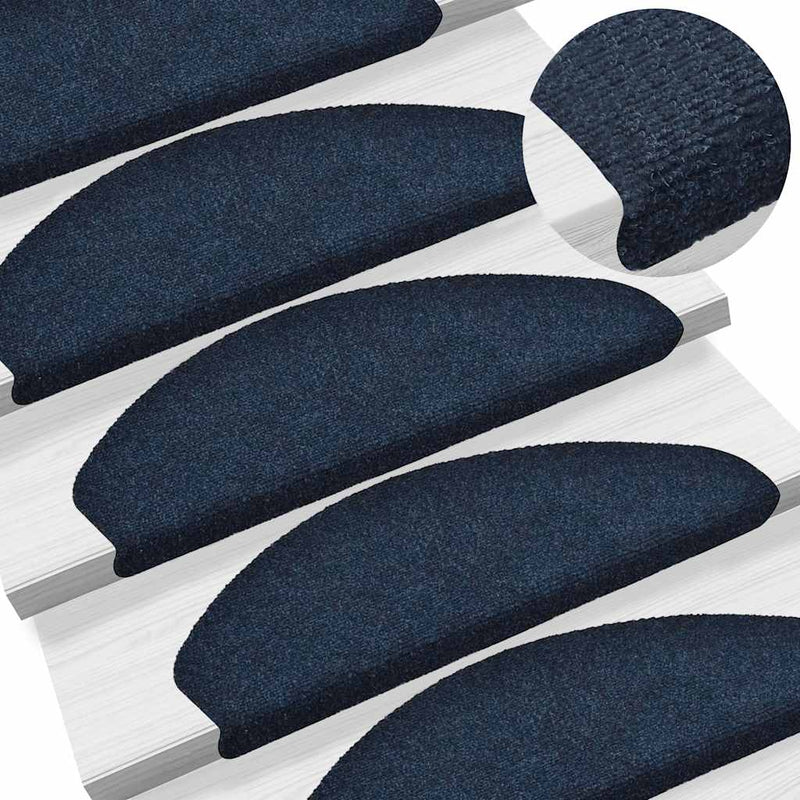 Trapmatten Zelfklevend 5 Stuks Halfrond Marineblauw
