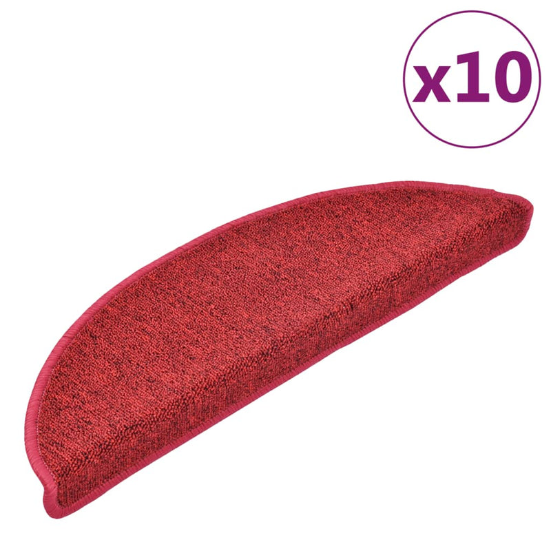 Trapmatten Bordeaux Halfrond Rood