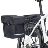 Fietstas Voor Bagagedrager Dubbel Waterdicht 35 L Zwart