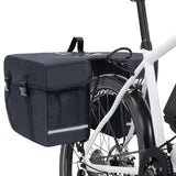 Fietstas Voor Bagagedrager Dubbel Waterdicht 35 L Zwart