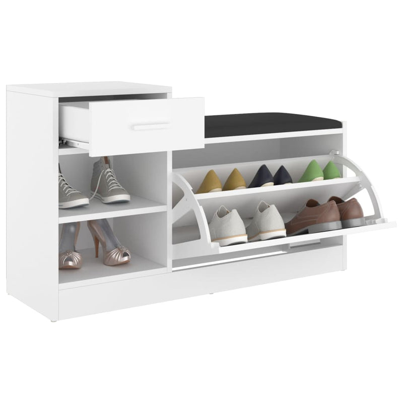 Schoenenbank 94,5X31X57 Cm Bewerkt Hout