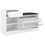 Schoenenbank 94,5X31X57 Cm Bewerkt Hout