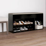 Schoenenbank Met Kussen 104X30X49 Cm Bewerkt Hout