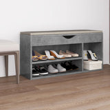 Schoenenbank Met Kussen 104X30X49 Cm Bewerkt Hout