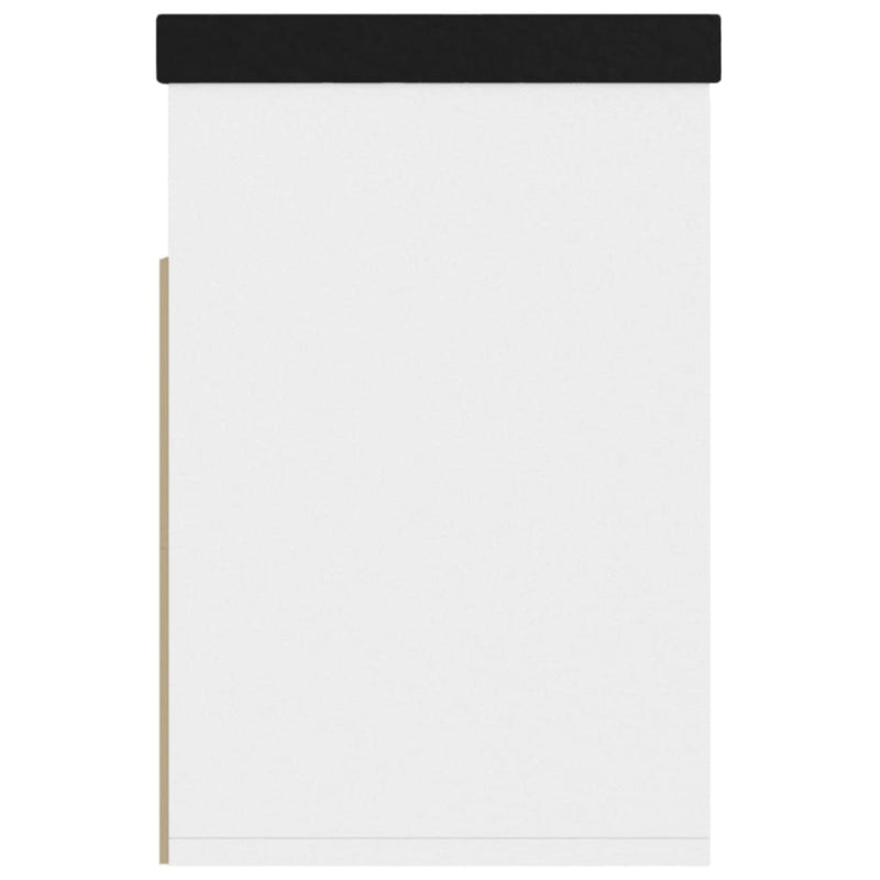 Schoenenbank Met Kussen 80X30X47 Cm Bewerkt Hout