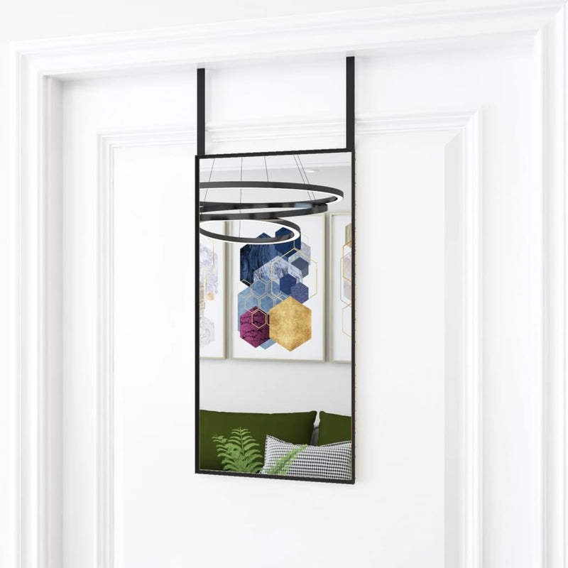 Deurspiegel Glas En Aluminium Kleurig