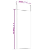 Deurspiegel Glas En Aluminium Kleurig