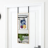 Deurspiegel Glas En Aluminium Kleurig