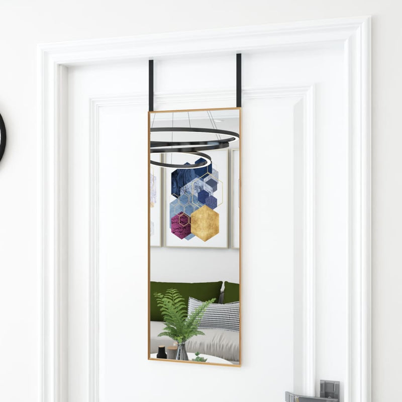 Deurspiegel Glas En Aluminium Kleurig