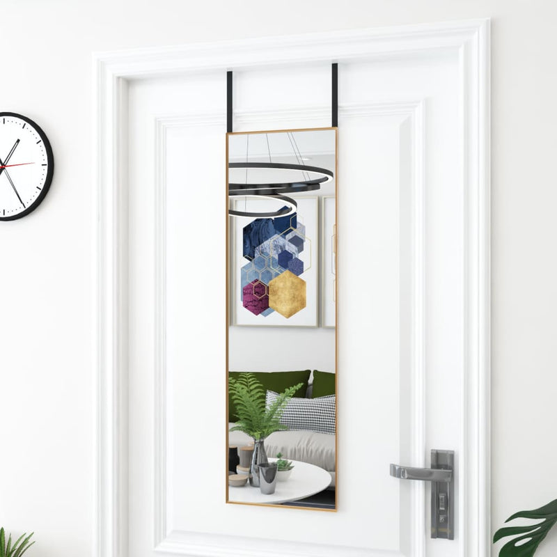 Deurspiegel Glas En Aluminium Kleurig