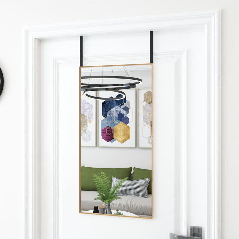 Deurspiegel Glas En Aluminium Kleurig