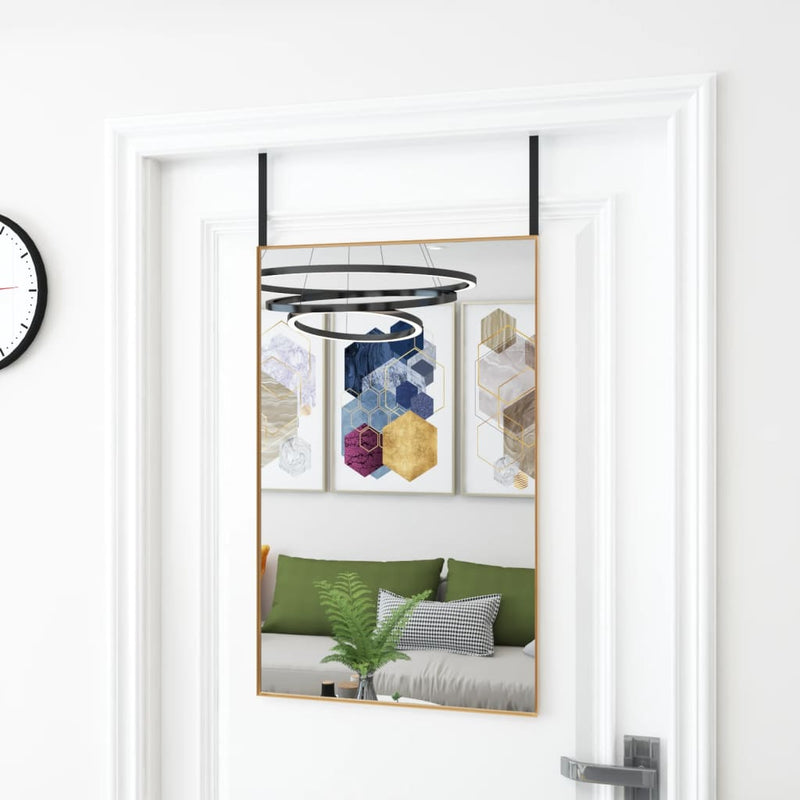 Deurspiegel Glas En Aluminium Kleurig