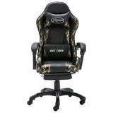Racestoel Kunstleer Zwart En Camouflage