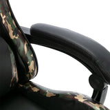 Racestoel Kunstleer Zwart En Camouflage