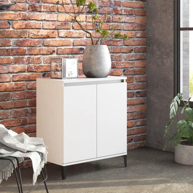Dressoir 60X35X70 Cm Bewerkt Hout Artisanaal Eikenkleur