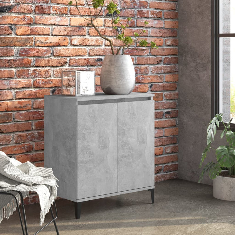 Dressoir 60X35X70 Cm Bewerkt Hout Artisanaal Eikenkleur