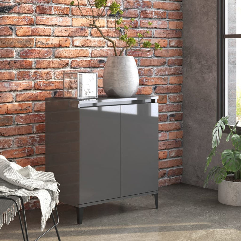 Dressoir 60X35X70 Cm Bewerkt Hout Artisanaal Eikenkleur