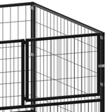 Hondenkennel 300X100X70 Cm Staal Zwart