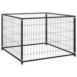 Hondenkennel 300X100X70 Cm Staal Zwart