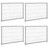 Hondenkennel 300X100X70 Cm Staal Zilverkleurig