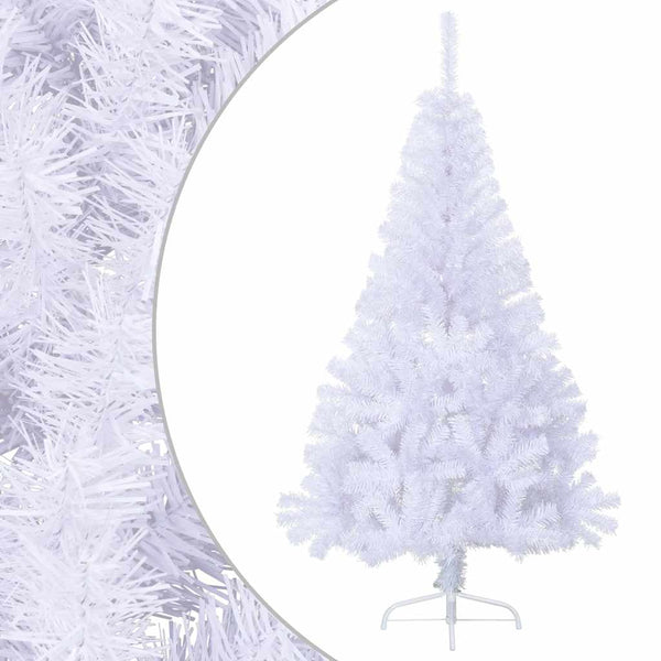 Kunstkerstboom Met Standaard Half 150 Cm Pvc Wit