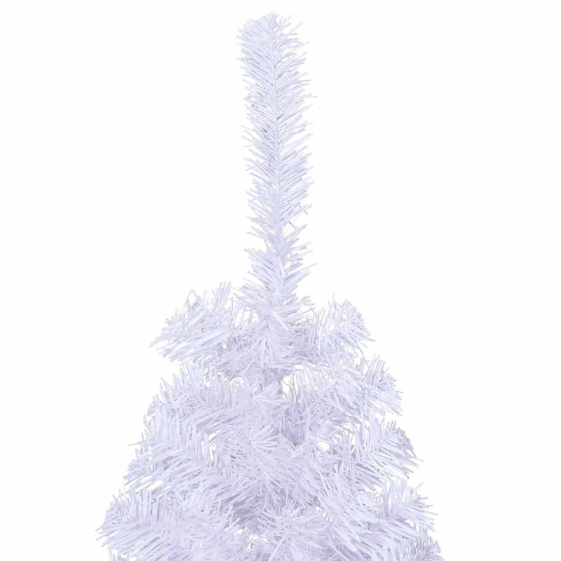 Kunstkerstboom Met Standaard Half 150 Cm Pvc Wit
