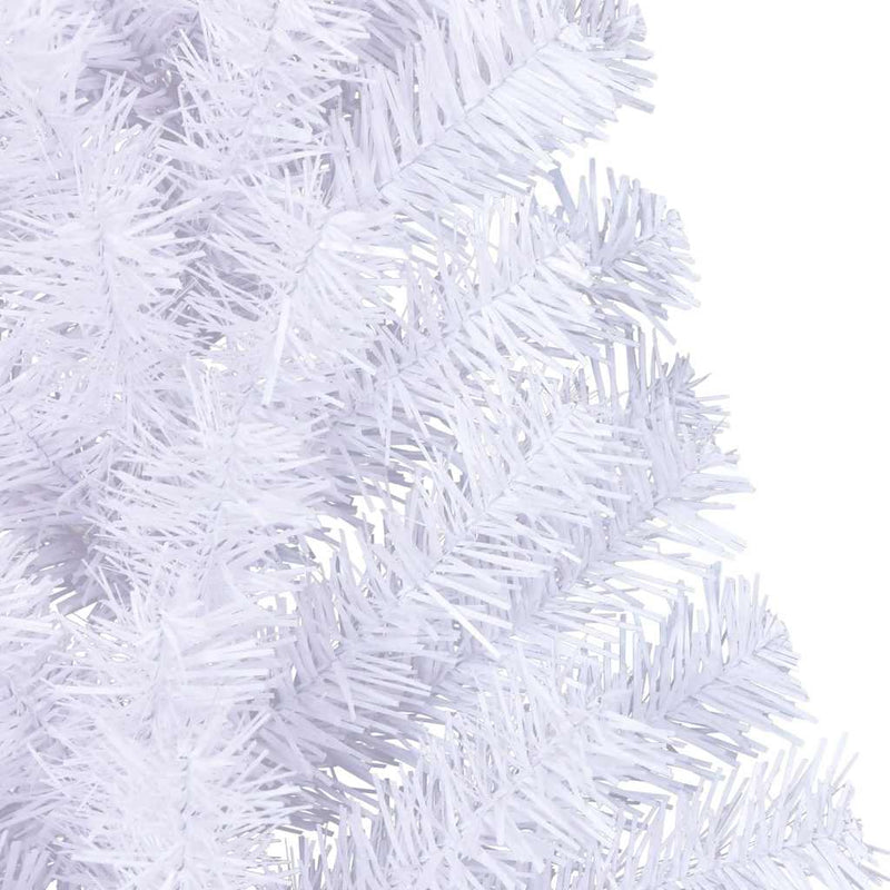 Kunstkerstboom Met Standaard Half 150 Cm Pvc Wit