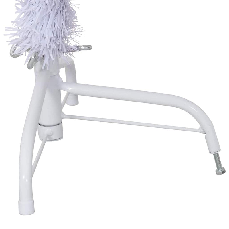 Kunstkerstboom Met Standaard Half 150 Cm Pvc Wit