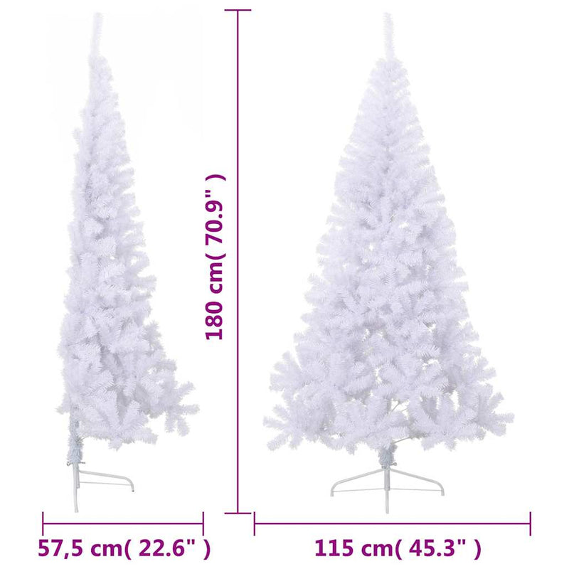 Kunstkerstboom Met Standaard Half 180 Cm Pvc