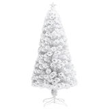 Kunstkerstboom Met Verlichting 120 Cm Glasvezel Wit