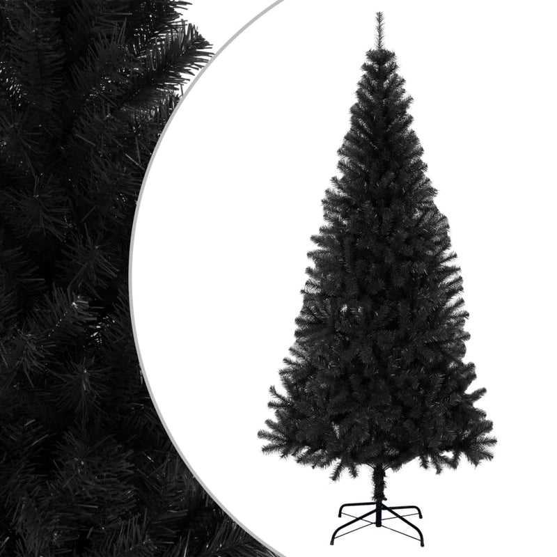 Kunstkerstboom Met Standaard 150 Cm Pvc Zwart