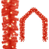 Kerstslinger Met Led-Lampjes Rood