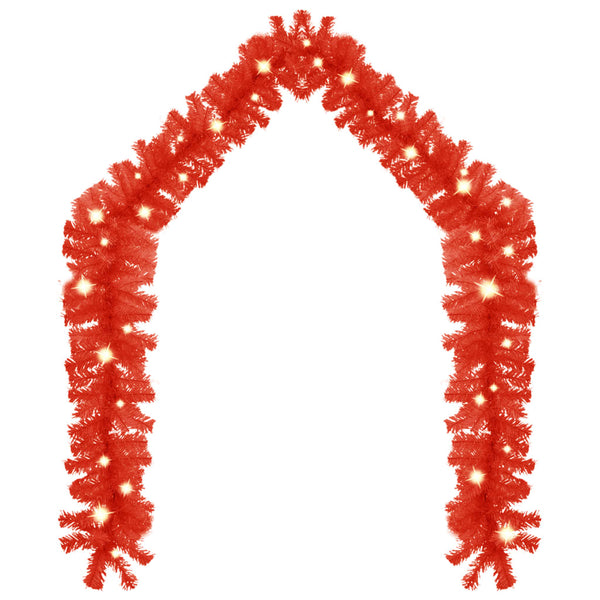 Kerstslinger Met Led-Lampjes Rood