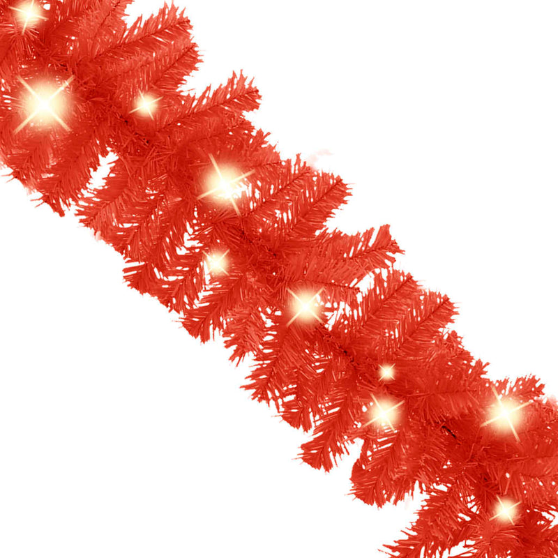 Kerstslinger Met Led-Lampjes Rood