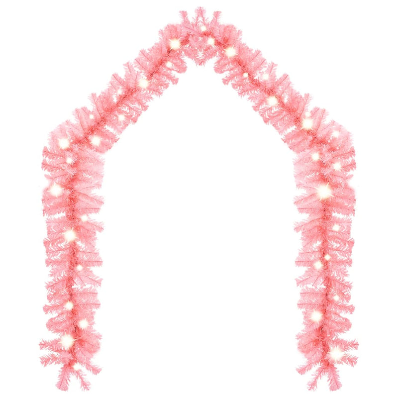 Kerstslinger Met Led-Lampjes Roze