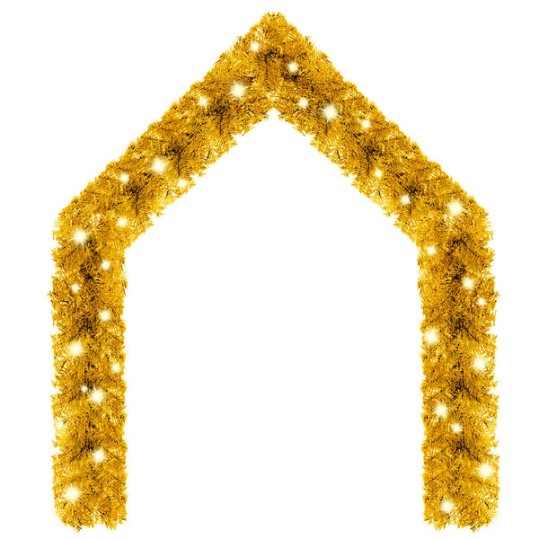 Kerstslinger Met Led-Lampjes Kleurig Goud
