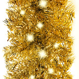 Kerstslinger Met Led-Lampjes Kleurig Goud