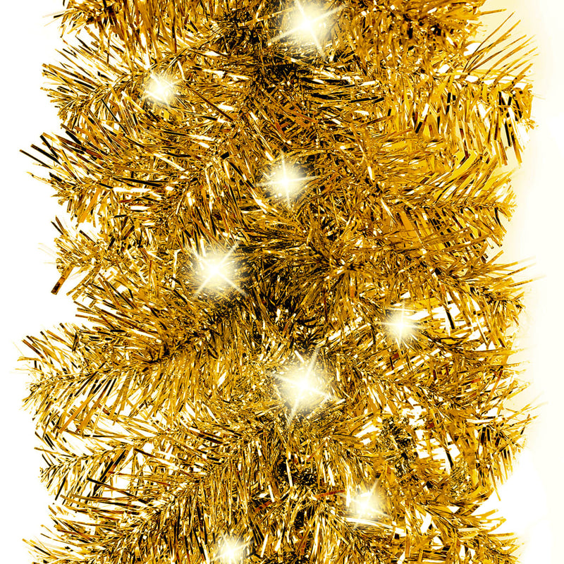 Kerstslinger Met Led-Lampjes Kleurig Goud
