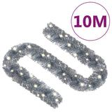 Kerstslinger Met Led-Lampjes Kleurig Zilver