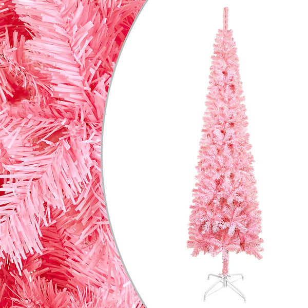 Kerstboom Smal 120 Cm Roze