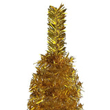 Kerstboom Smal 120 Cm Kleurig Goud