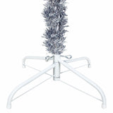 Kerstboom Smal 120 Cm Kleurig Zilver